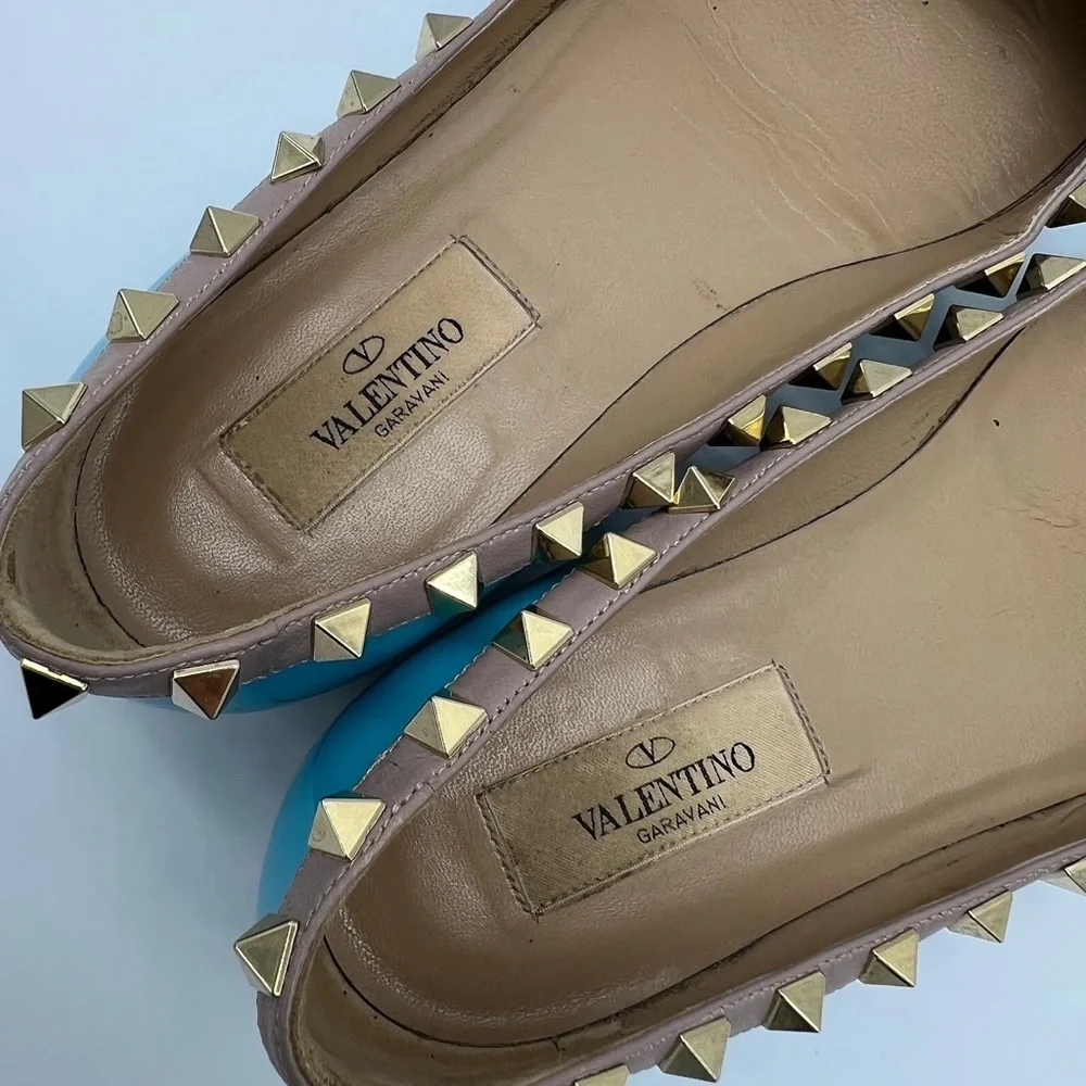 Authentic Valentino Garavani rockstud flats - Picture 9 of 10